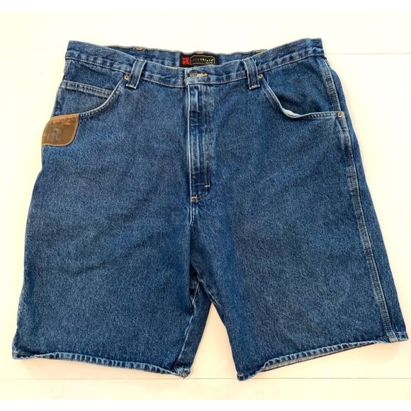 Wrangler RIGGS Shorts Mens 40 Denim Carpenter Relaxed Reinforced Workwear - Picture 1 of 9